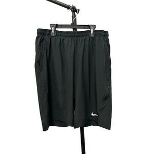 Nike Dri-Fit Mens Black Athletic Shorts Elastic Waist Sz XL